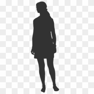 Silhouette Png Photo - Silhouette Woman Walking Away, Transparent Png