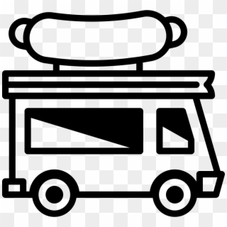 Food Truck Comments - Food Truck Black And White Clipart, HD Png Download