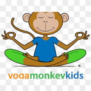 Yoga Clipart Monkey - Monkey Meditating Cartoon, HD Png Download