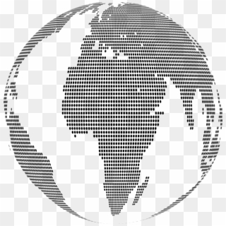 Dotted World Map Globe Png, Transparent Png