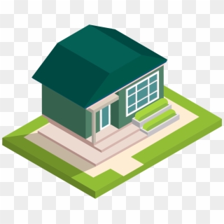 5d Villa Building Lawn Png And Vector Image - House, Transparent Png