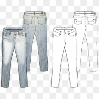 3338 X 2738 8 - Fashion Technical Drawing Jeans, HD Png Download ...
