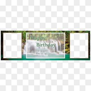 Waterfalls Personalised Theme Birthday Banner With - Waterfall, HD Png Download
