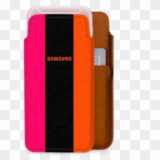 Dailyobjects Orange Candy Real Leather Wallet Case - Samsung, HD Png Download