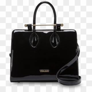 Merrin Patent Black Luxe Designer Womens Handbag - Handbag, HD Png Download