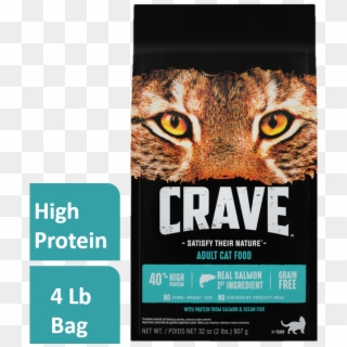 Crave Grain-free With Protein From Salmon & Ocean Fish - Crave Cat Food, HD Png Download