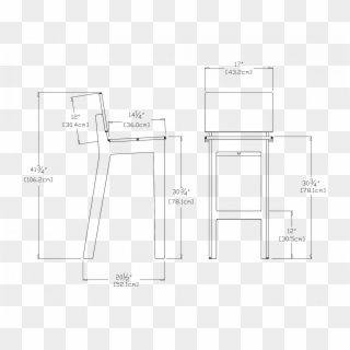 Drawn Sofa Architectural - Technical Drawing, HD Png Download