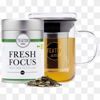 Fresh Focus & Glass Tea Mug, 350ml - Tea Filter Mug, HD Png Download