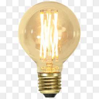Led Lamp E27 G80 Vintage Gold - Led Lamp, HD Png Download