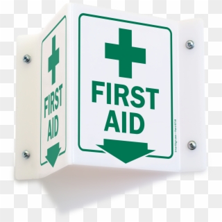 First Aid 3d / Projecting Signs - Safety First, HD Png Download