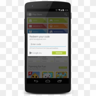 It's Just As Easy To Redeem A Gift Card On Your Android - Google Play Setting, HD Png Download