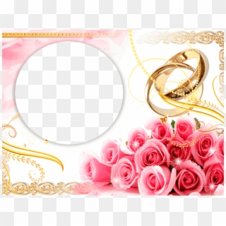 Marco Foto De Boda 15 Wedding Labels, Wedding Cards, - Pink Wedding Background Png, Transparent Png