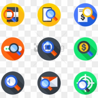Free Png Search 50 Icons - Circle, Transparent Png