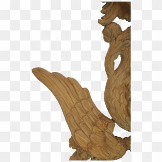 Large Hand Carved Wooden Wall Hanging Of Hoho Birds - Plywood, HD Png Download