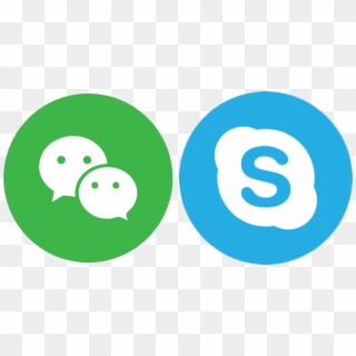 Skype And Wechat Are The Largest Phone Companies, But - Skype, HD Png Download