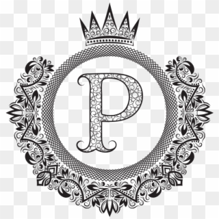 Royal Monogram Logo - Escudos Con La Letra P, HD Png Download