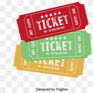 Cartoon Tickets Ticket - Movie Tickets Cartoon Png, Transparent Png