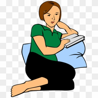 Relax Clipart Relaxed Person - Adult Reading Clipart, HD Png Download
