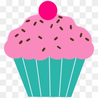 Pink Cupcake Svg Clip Arts 558 X 595 Px - Pink Cupcake Clip Art, HD Png Download