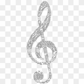 Word Treble Clef-01 - Musical Note, HD Png Download