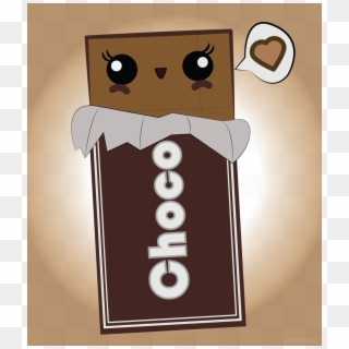 Kawaii Chocolate Bar By Rooshoo - Kawaii Chocolate Bar, HD Png Download