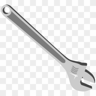 Tool Drawing Wrench Spanner Cartoon Silver Clipart - Exemplo De Alavanca Interpotente, HD Png Download