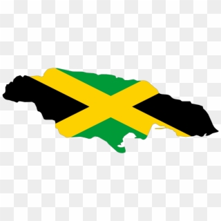Jamaica - Jamaica Island With Flag, HD Png Download