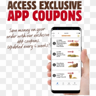 Burger King The Official Burger King App Is Here - Mobile Phone, HD Png Download
