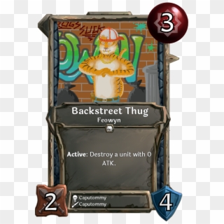 [card] Backstreet Thug - Card Game Example, HD Png Download