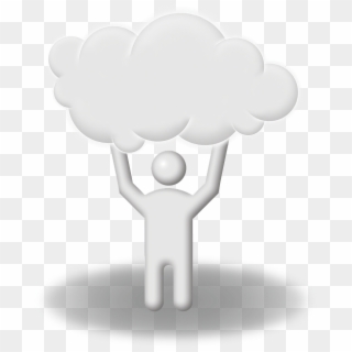 Cloud Lift Holding Strength Png Image - Darkness, Transparent Png