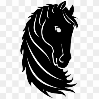 Horse Head Silhouette Vector Png, Transparent Png
