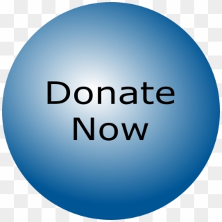 Donate Now Bubble Blue - Circle, HD Png Download