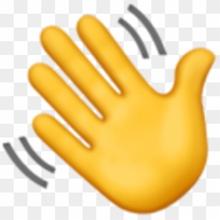 Hand Emoji Clipart Patience - Waving Hand Apple Emoji, HD Png Download