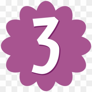 Number 3 Free Png Image - Number 4 In Bubble Letters, Transparent Png
