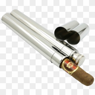 Flask And Cigar Tube Combo » Gentlemen's Company , - Puro Matarası, HD Png Download