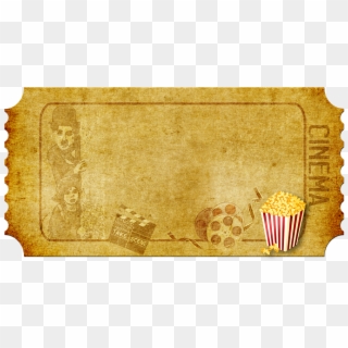 Cinema, Demolition Map, Popcorn, Film Roll - Transparent Movie Ticket Frames Png, Png Download