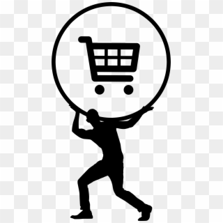 Online Shopping Cart Png Background Photo - Silhouette Social Media, Transparent Png