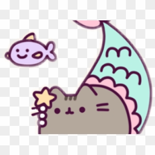 Aesthetic Clipart Soft - Pusheen Mermaid Coloring Page, HD Png Download