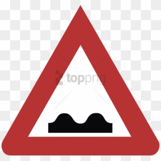 Free Png Download Speed Bump Road Sign Png Images Background - Verkeersbord Werkzaamheden, Transparent Png