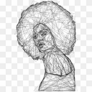 Line Art Abstract Art Art Museum Comics - Line Drawing Black Woman, HD Png Download
