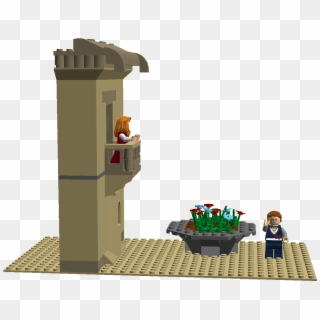 Juliet Drawing Balcony - Romeo And Juliet Lego Set, HD Png Download