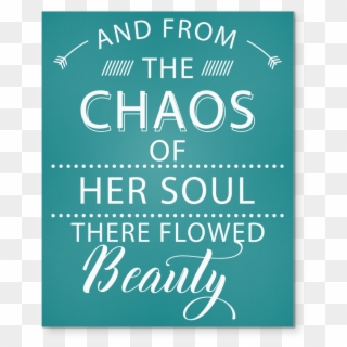From The Chaos Of Her Soul There - Calligraphy, HD Png Download