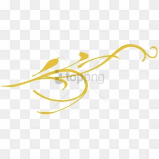 Free Png Download Fancy Line Png Png Images Background - Gold Flower Clipart Png, Transparent Png