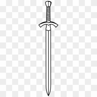 Sword Clipart Black And White - Knight Sword Clipart, HD Png Download