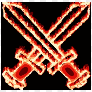 This Free Icons Png Design Of Flaming Sword - Flaming Swords Red, Transparent Png