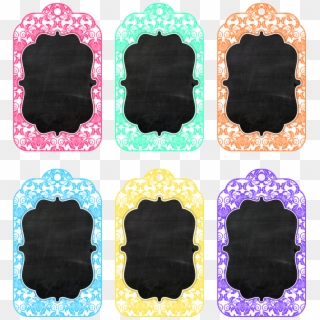 Chalkboard Tag Png - Chalkboard Name Tags Printable, Transparent Png