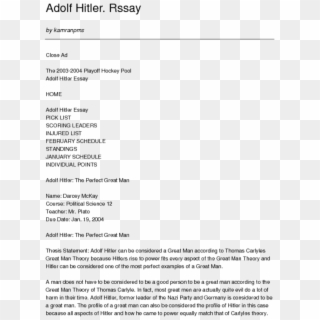 Solution Adolf Hitler Essay Studypool - Loan Application Letter Sample To Employer, HD Png Download