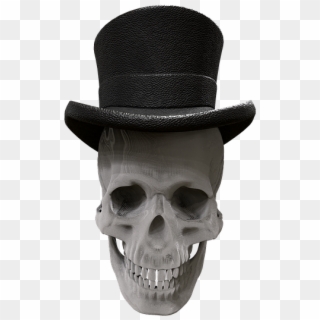 Skull And Crossbones Hat Skull - Skull, HD Png Download