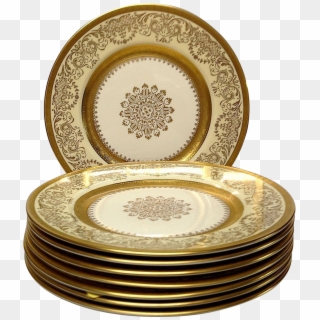 Gold Plate Png - Set Of Plate Png, Transparent Png