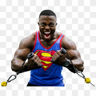 Bodybuilder-646482 Clip - Wired Earbuds Working Out, HD Png Download